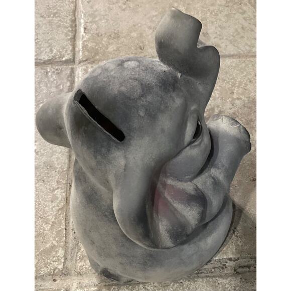 Vintage 1960’s ELEPHANT Pottery Coin & Bills Bank Money Saver 8+" Nursery Circus - Picture 5 of 10